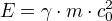 E=γ⋅m⋅c_0²